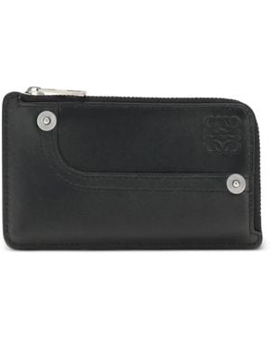 Loewe Panta Zipped Card Holder - Black