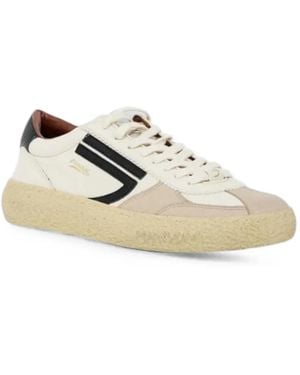 PURAAI Logo-Patch Panelled Trainers - White