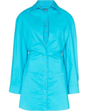 Jacquemus Baunhilha Layered Shirt Dress - Blue
