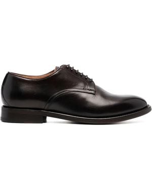 Silvano Sassetti Lace-Up Leather Oxford Shoes - Black