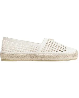 Prada Crochet Espadrilles - White