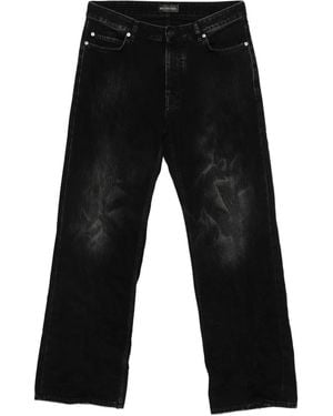 Balenciaga Button-Fastening Jeans - Black
