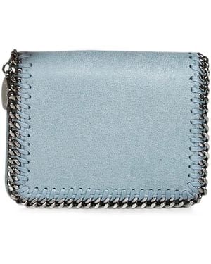 Stella McCartney Falabella Diamond-Cut Chain Wallet - Blue
