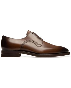 Bally Scribe Novo Derby Shoes - Brown