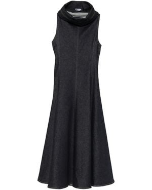 Jacquemus Dunkelblaues Ärmelloses A-Linien-Rock - Schwarz