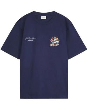 Filling Pieces Graphic-Print T-Shirt - Blue