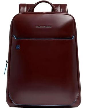 Piquadro Expandable 14 Laptop Backpack - Red