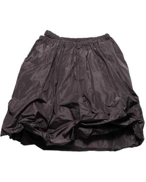Prada Technical Taffeta Skirt - Brown