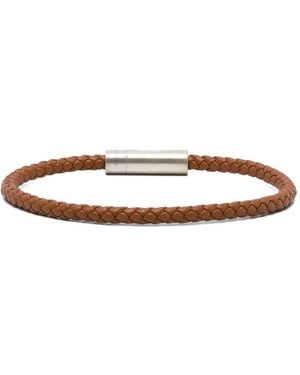 Le Gramme Pulsera 7G Leather Cable - Blanco