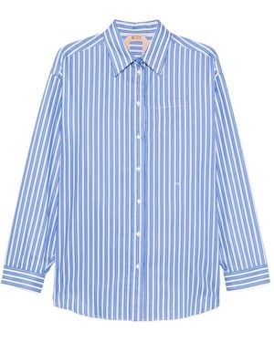 N°21 Striped Pocket Shirt - Blue