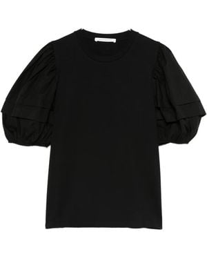 Cecilie Bahnsen Short Sleeve Blouse - ブラック