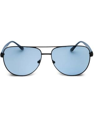 BMW Lunettes De Soleil À Monture Pilote - Blue