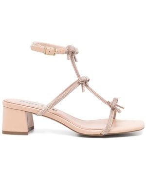 Bibi Lou 50Mm Leather Heeled Sandals - Pink
