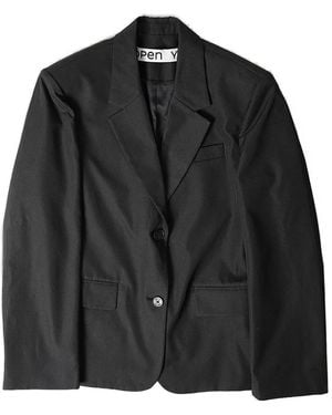 OPEN YY Blazer Met Enkele Rij Knopen - Zwart