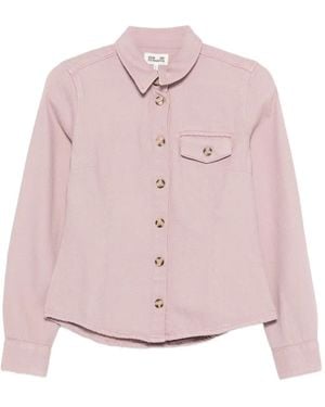 Baum und Pferdgarten Chemise Molien À Poche Poitrine - Pink