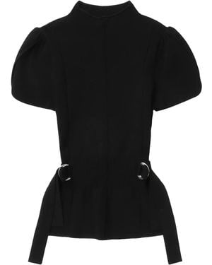 3.1 Phillip Lim T-Shirt Mit Stehkragen - Schwarz