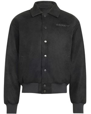 adidas Munich 93 Lederjacke - Schwarz
