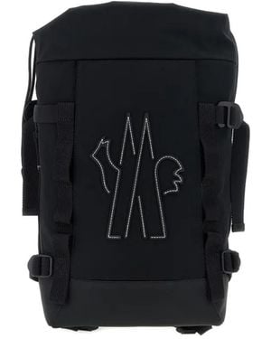 Moncler Logo-Appliqué Backpack - Schwarz