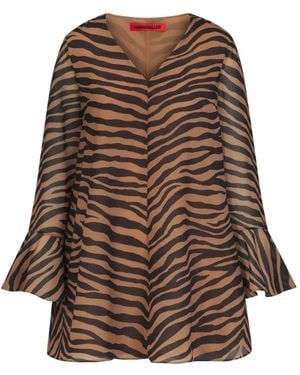 Simon Miller Marion Tiger-Print Mini Dress - Brown