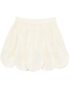 Simone Rocha Petal-Hem Mini Skirt - White