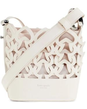 Kate Spade Bolso Bombonera Halo Mini De Piel - Neutro