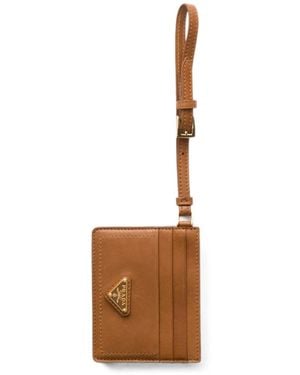 Prada Nappa-Leather Card Holder - White