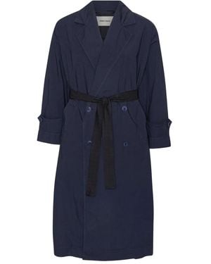 Henrik Vibskov Doppelreihiger Mantel mit Gürtel - Blau