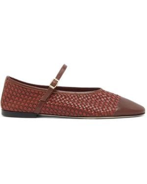 CAREL PARIS Ballerines Tracy En Cuir Tressé - Red