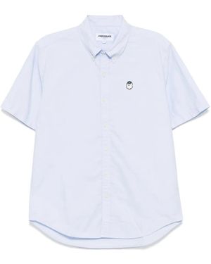 Chocoolate Logo-Patch Shirt - White