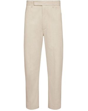 Thom Browne Corduroy-Texture Tapered Chino Trousers - Natural