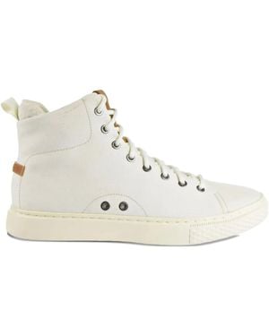 Polo Ralph Lauren Canvas High-Top Trainers - White