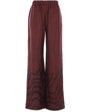 Raquel Diniz Broek Met Zebraprint - Rood