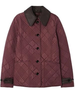 Burberry Fernleigh Gewatteerd Nylon Jack - Rood