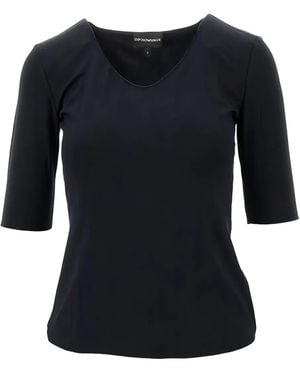 Emporio Armani V-Neck T-Shirt - Black
