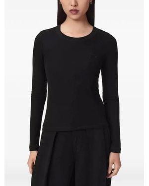 AllSaints Stevie Haven Ribbed Top - Black