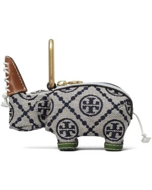 Tory Burch Rhino Purse Keyring - Blue