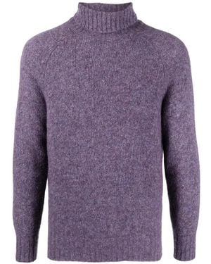 Brunello Cucinelli Turtleneck Raglan-Sleeve Jumper - Purple