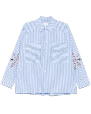 Mira Mikati Camisa con aberturas - Azul
