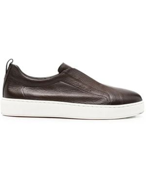 Santoni Slip-On Trainers - Brown