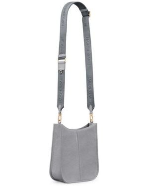 Maison De Sabre Saddle Grained Leather Messenger Bag - White