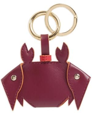 Lancel Schlüsselanhänger Mit Krebs-Motiv - Lila