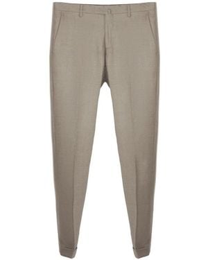 Briglia 1949 Tapered Tailored Trousers - Grey