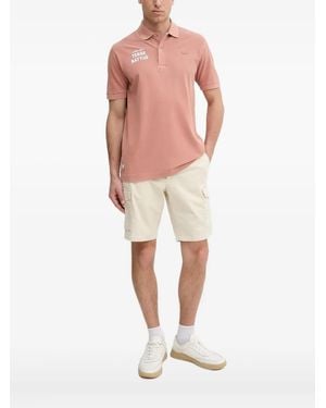Lacoste エンブロイダリー ポロシャツ - ピンク