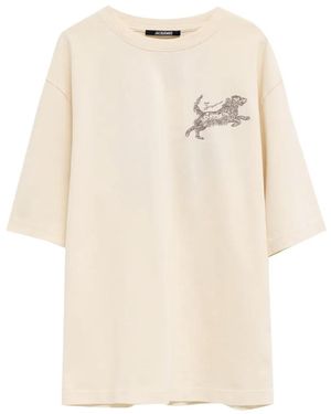 Jacquemus The Rita Dog-Embroidered T-Shirt - Natural