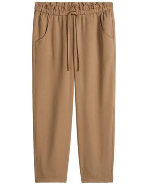 Marc O' Polo Drawstring-Waist Trousers - Natural