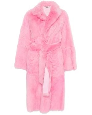 Blumarine Abrigo Con Botones - Rosa