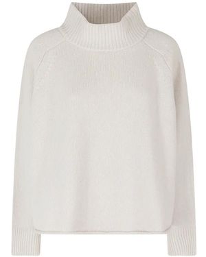 Roberto Collina High-Neck Raglan-Sleeve Sweater - White