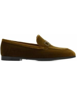 Ferragamo Gancini Loafers - Green