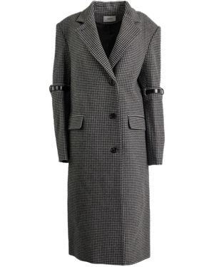 Coperni Houndstooth Strap Coat - Grey