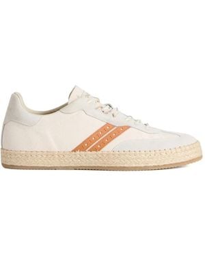 Woolrich Doubleu Sneakers Mit Wildlederdetail - Weiß